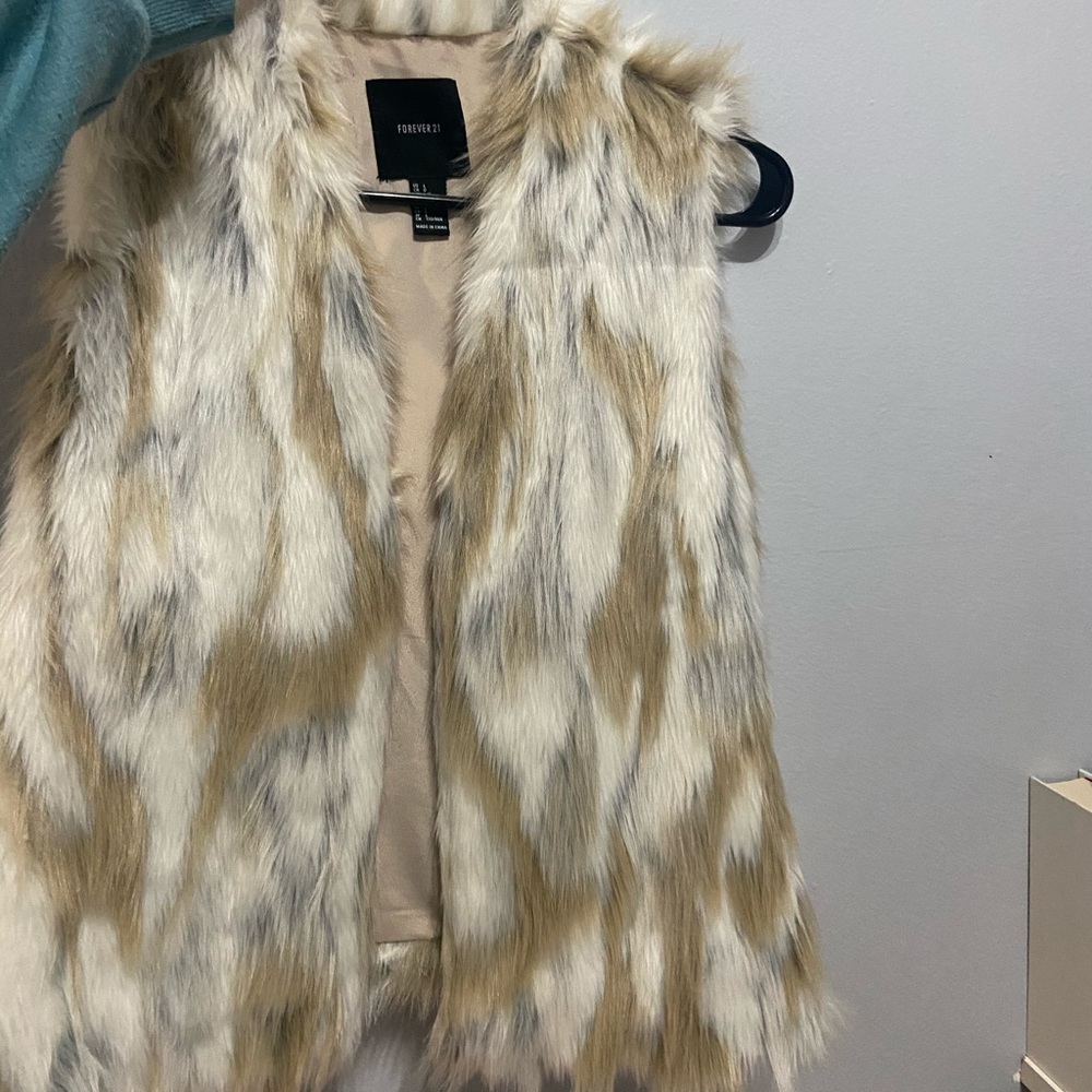 Faux fur vest